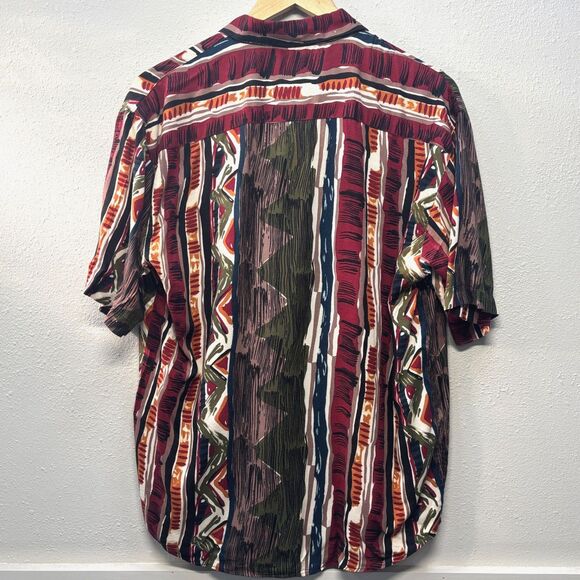 Michael James Classic Collection Men's Large Short Sleeve Casual Button Down - Picture 2 of 3